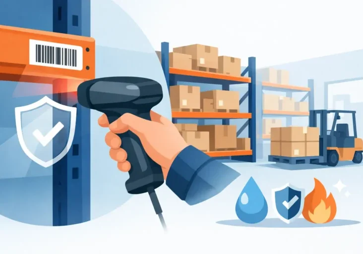Warehouse Rack Barcode Labels That Last